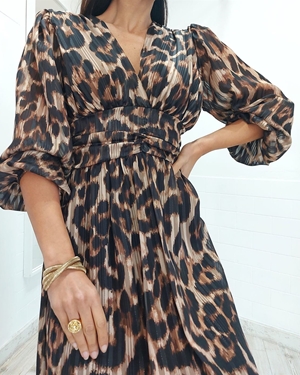 VESTIDO BRILLO ANIMAL - Imagen 2