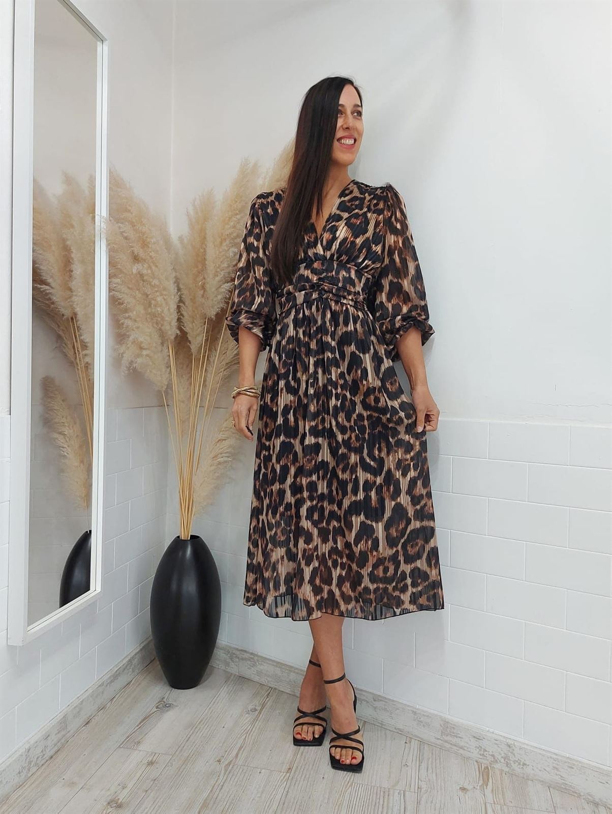 VESTIDO BRILLO ANIMAL - Imagen 5