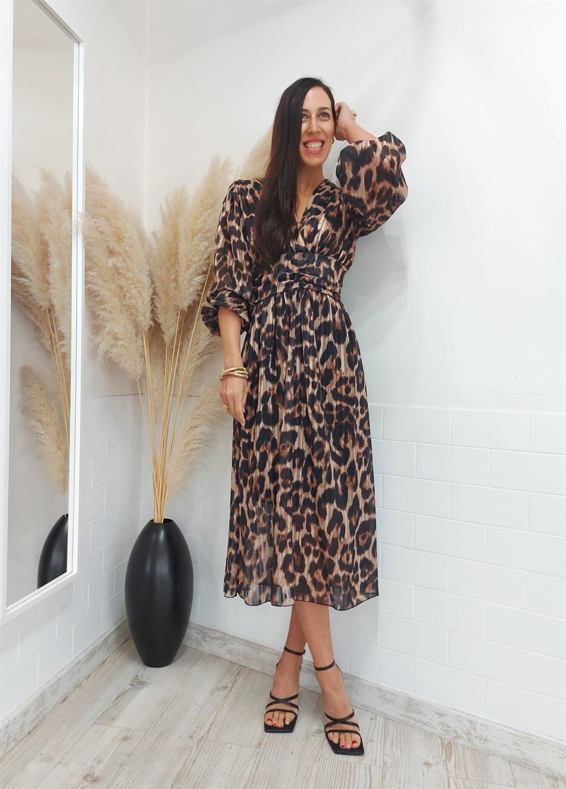 VESTIDO BRILLO ANIMAL - Imagen 6