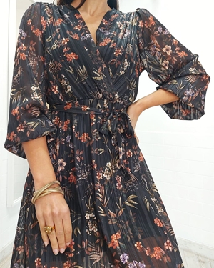 VESTIDO BRILLO ESTAMPADO - Imagen 2