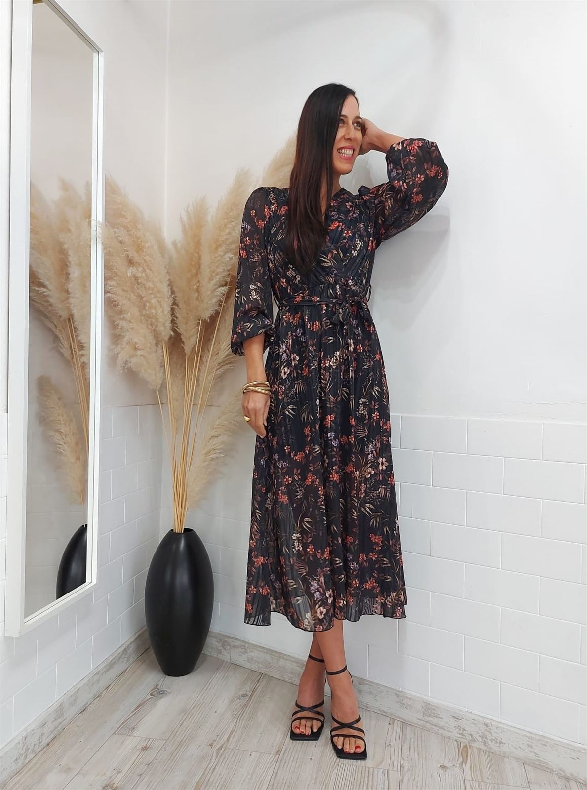 VESTIDO BRILLO ESTAMPADO - Imagen 5