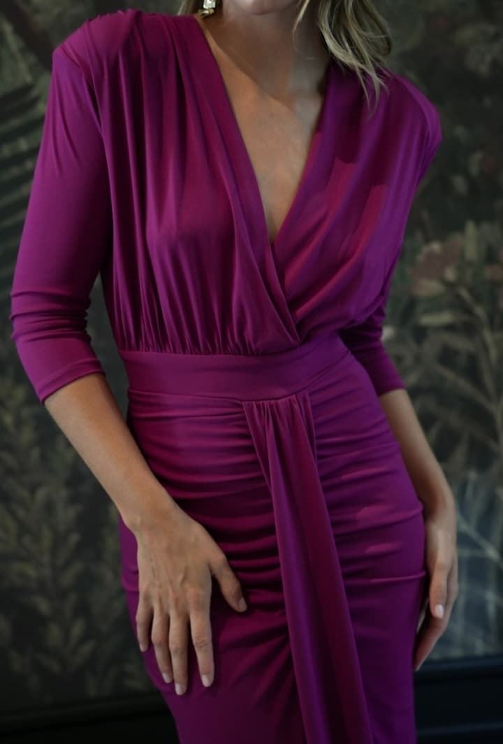 VESTIDO CAFÉ BUGANVILLA - Imagen 2