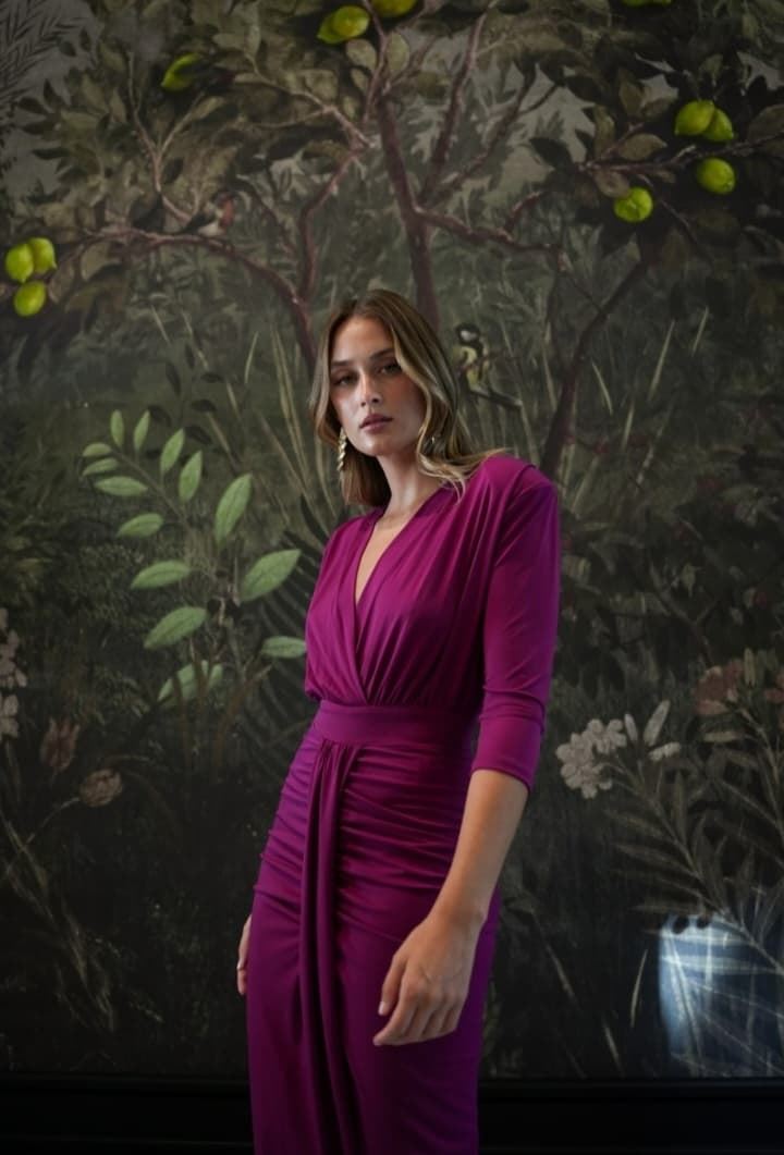 VESTIDO CAFÉ BUGANVILLA - Imagen 4