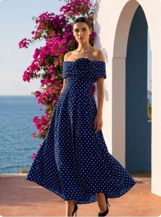 VESTIDO CÓRDOBA MARINO - Imagen 1
