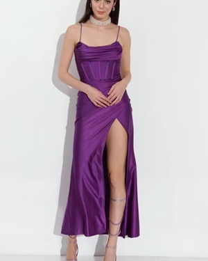 VESTIDO CRETA LILA - Imagen 1