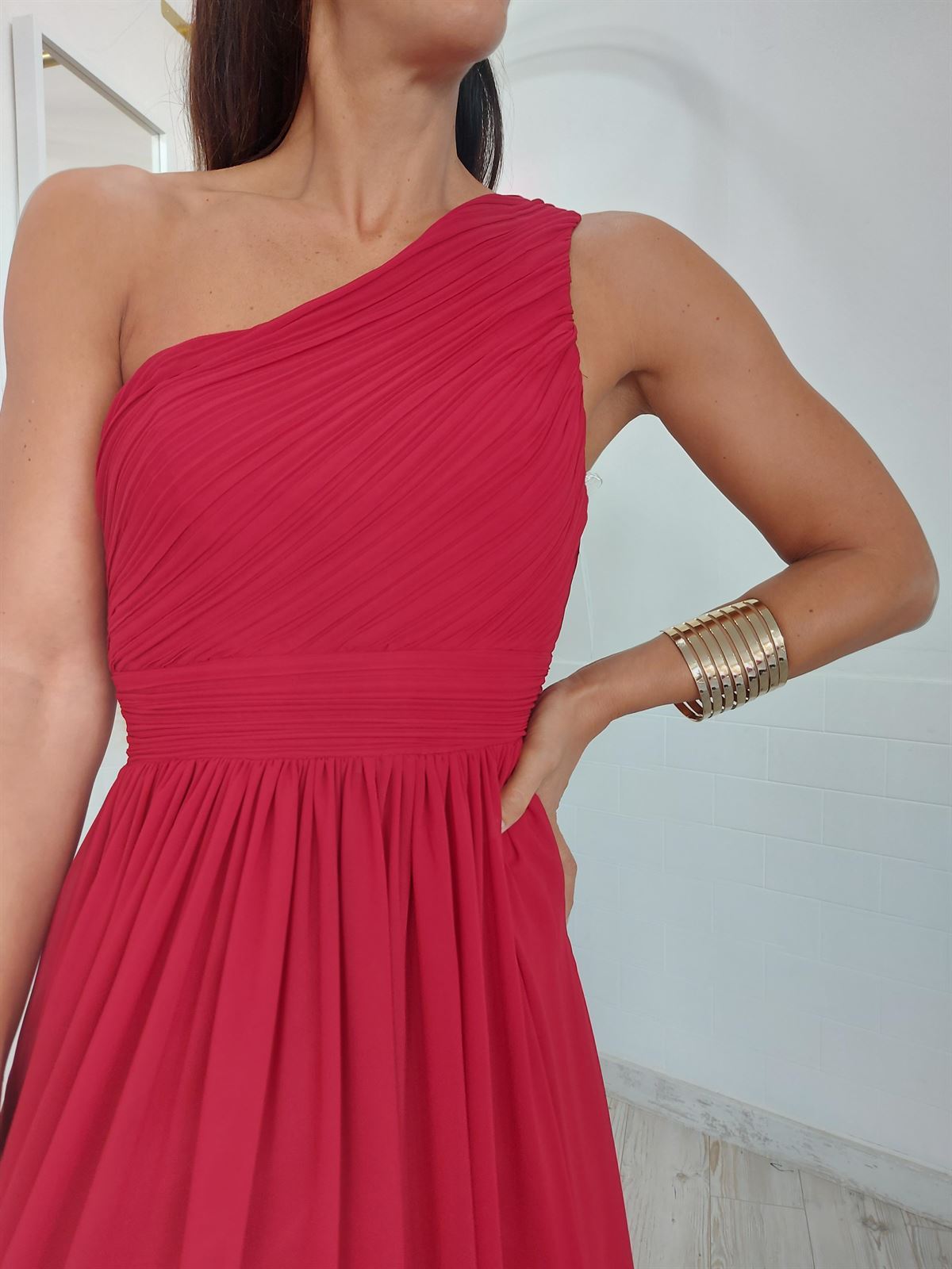 VESTIDO DIANA BURDEOS - Imagen 1
