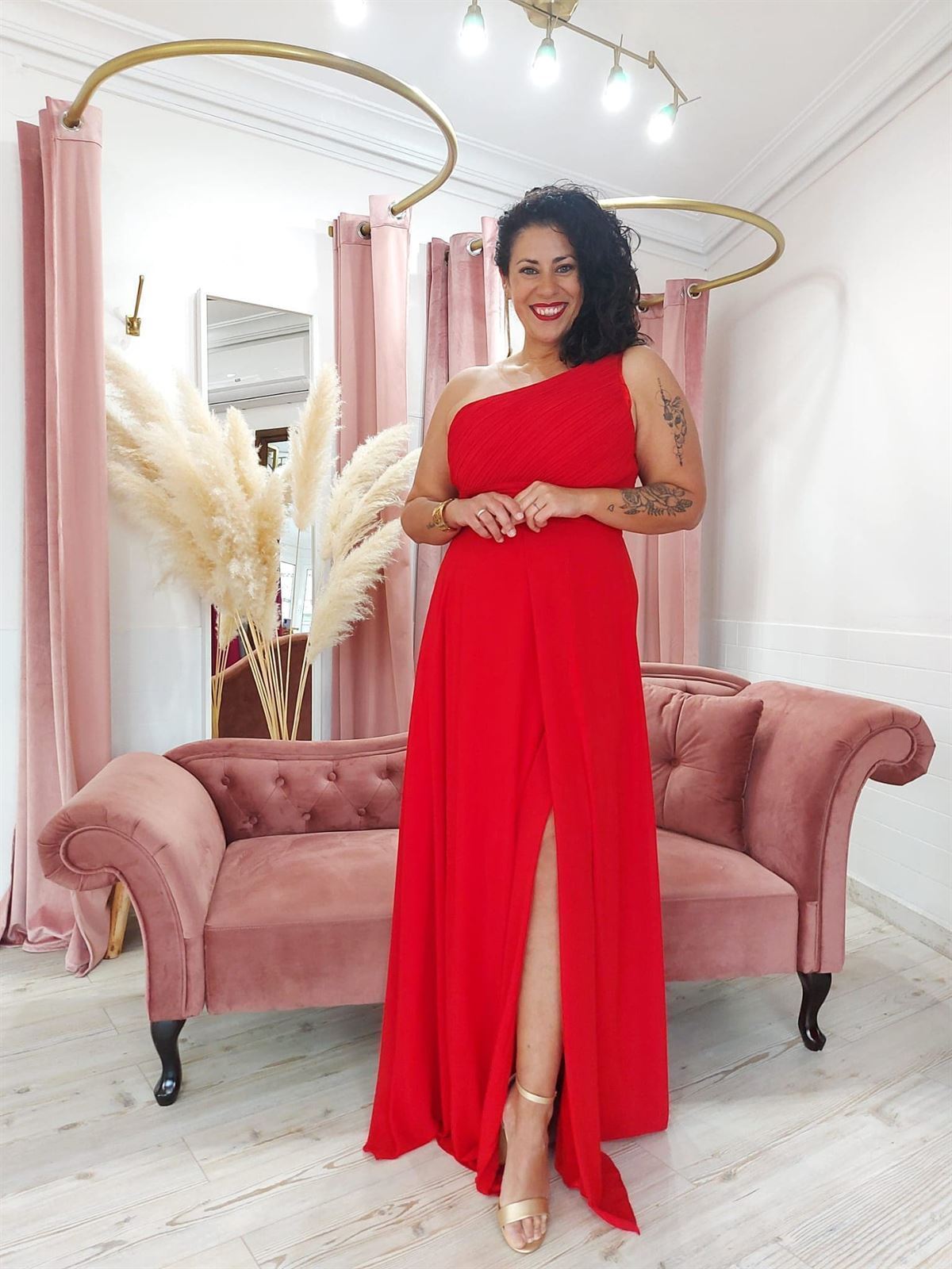VESTIDO ELIA ROJO - Imagen 3