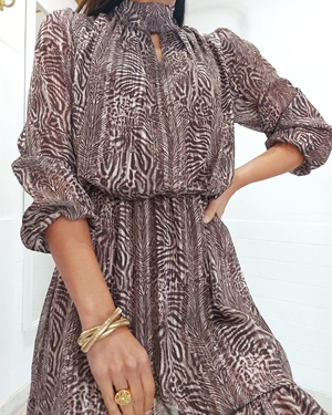 VESTIDO ESTAMPADO ANIMAL - Imagen 2