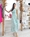 VESTIDO ESTAMPADO DOBLE VOLANTE AZUL - Imagen 1