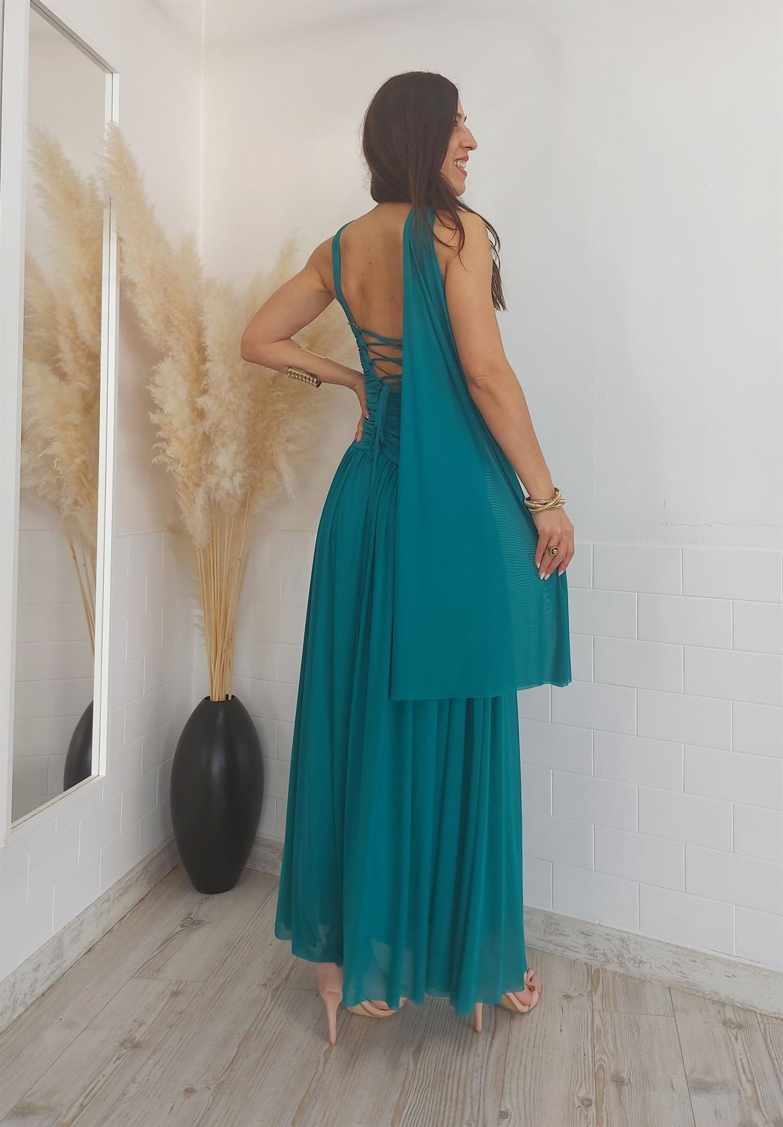 VESTIDO FANI PETROLEO - Imagen 7