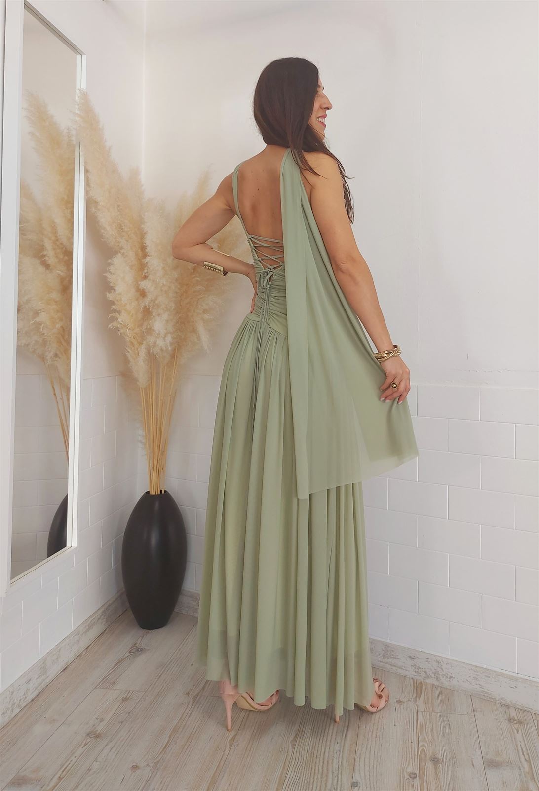 VESTIDO FANI VERDE MENTA - Imagen 1