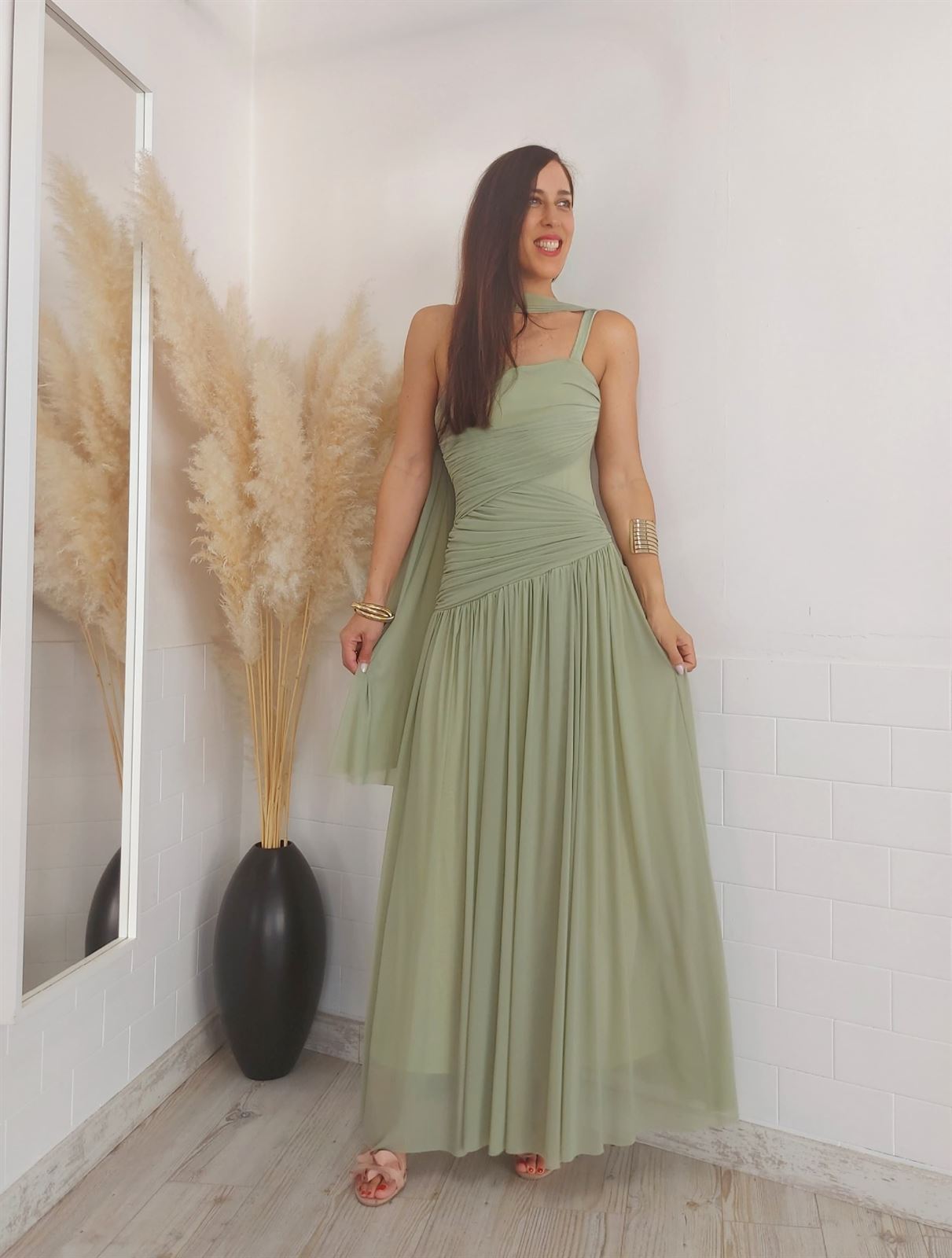 VESTIDO FANI VERDE MENTA - Imagen 3