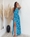 VESTIDO FLORENCIA ESTAMPADO AZUL - Imagen 1