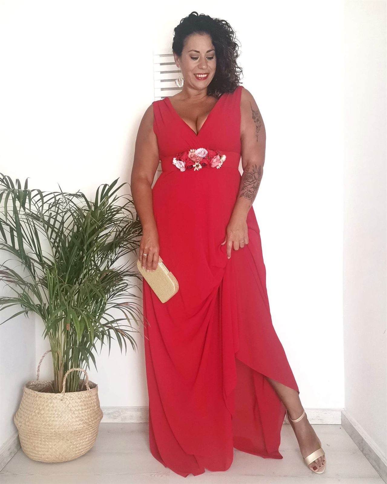 VESTIDO GALA ROJO - Imagen 4
