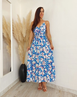 VESTIDO GOLDEN AZUL - Imagen 2