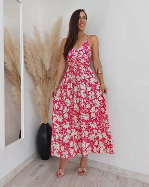 VESTIDO GOLDEN FUCSIA - Imagen 2