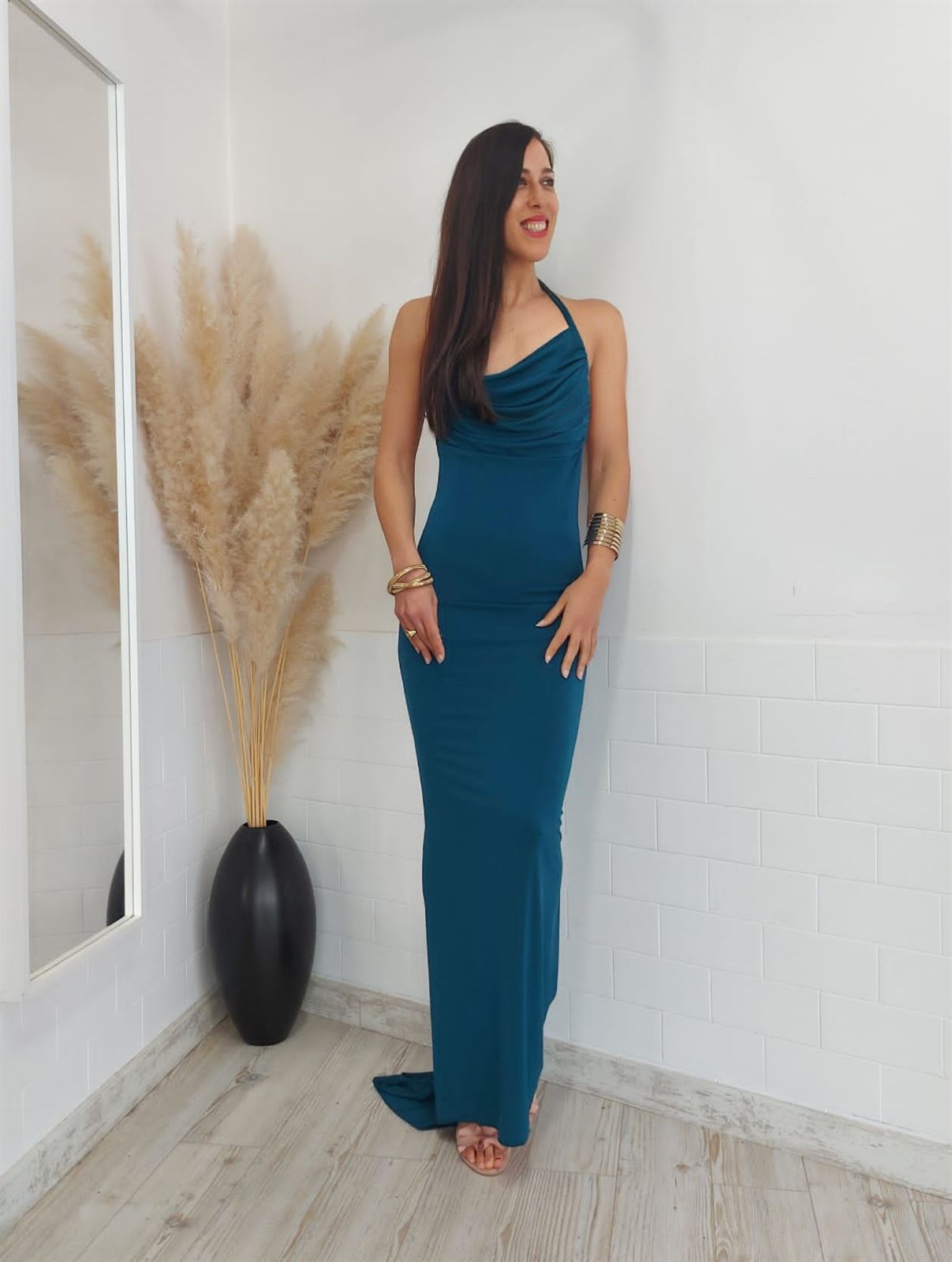 VESTIDO HALTED PETROLEO - Imagen 5