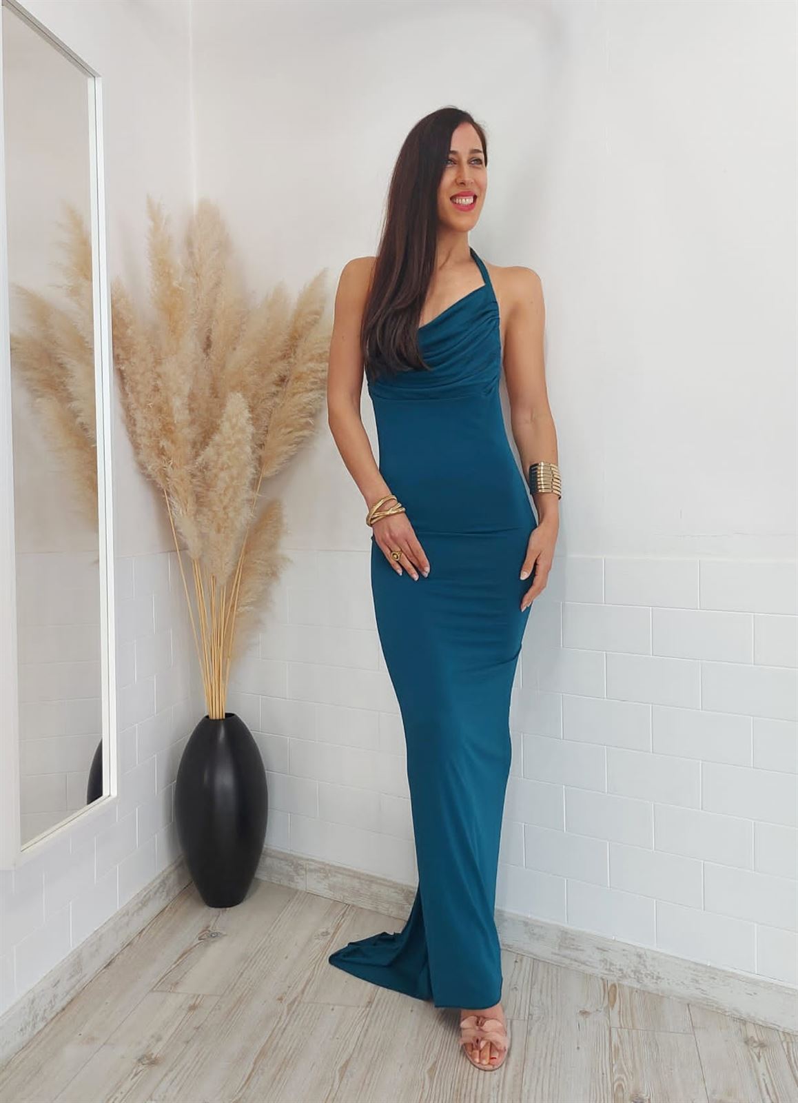 VESTIDO HALTED PETROLEO - Imagen 6