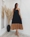 VESTIDO HALTER BICOLOR NEGRO - Imagen 1
