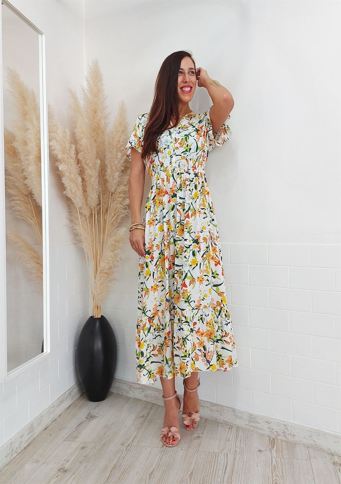 VESTIDO HAWAI BLANCO - Imagen 4
