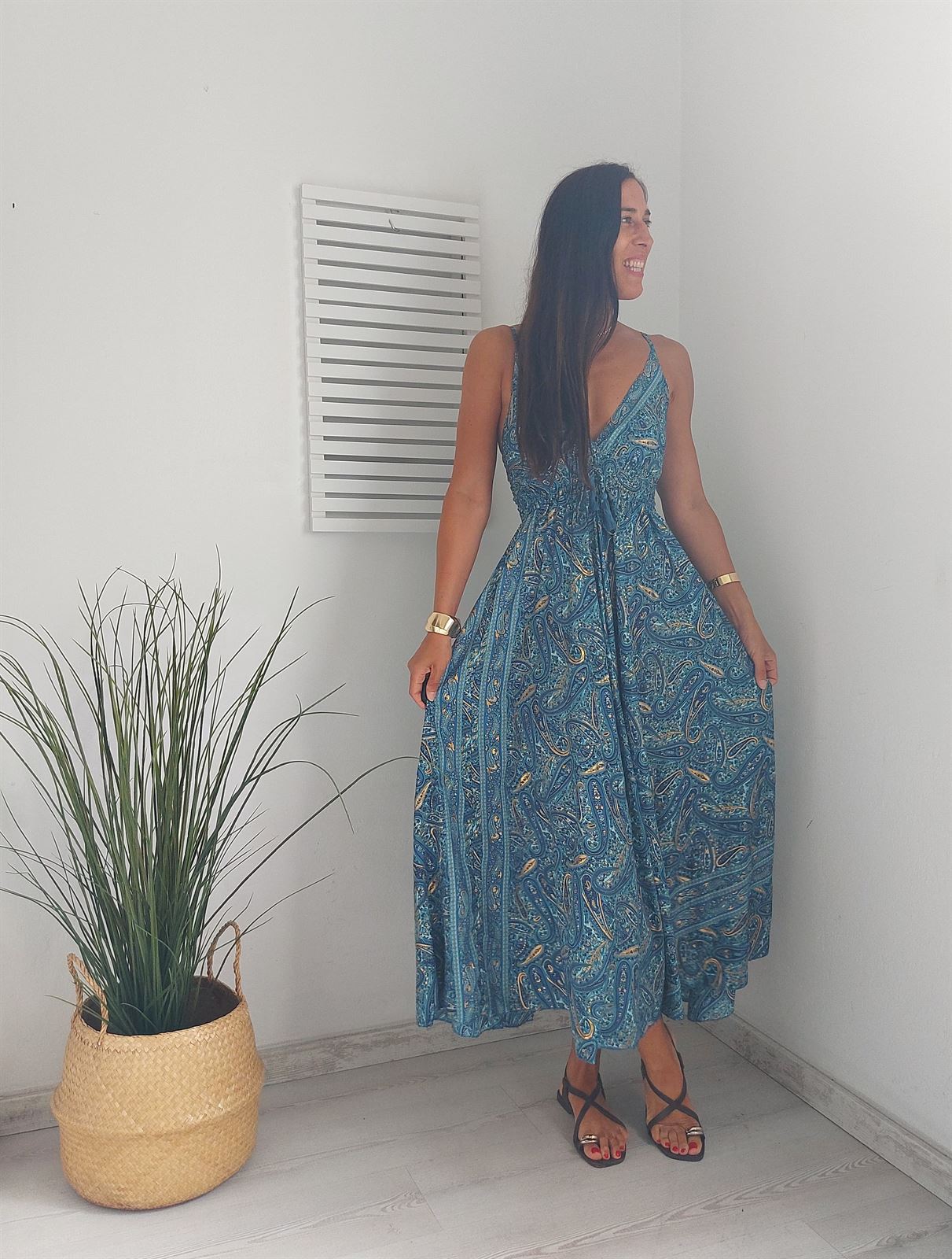VESTIDO INDI AZUL - Imagen 3