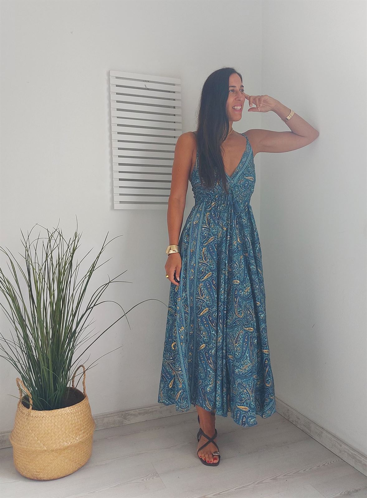 VESTIDO INDI AZUL - Imagen 4