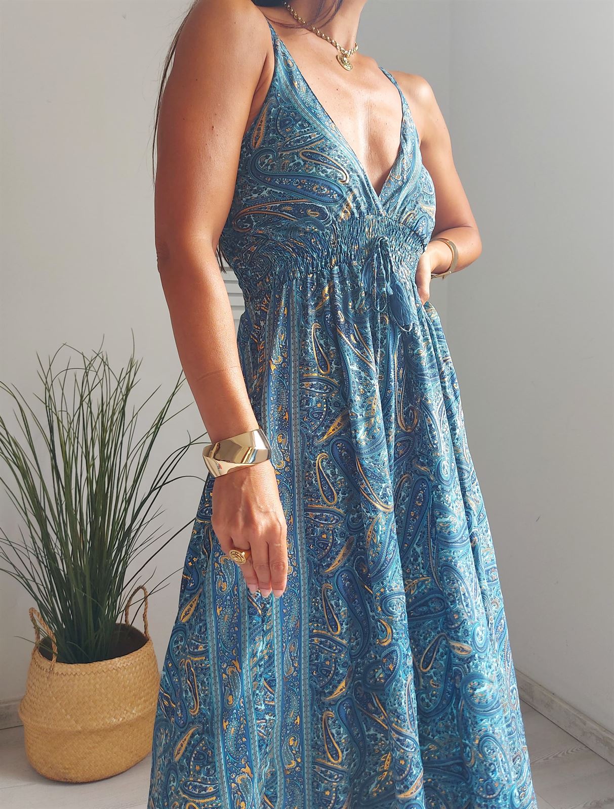 VESTIDO INDI AZUL - Imagen 6