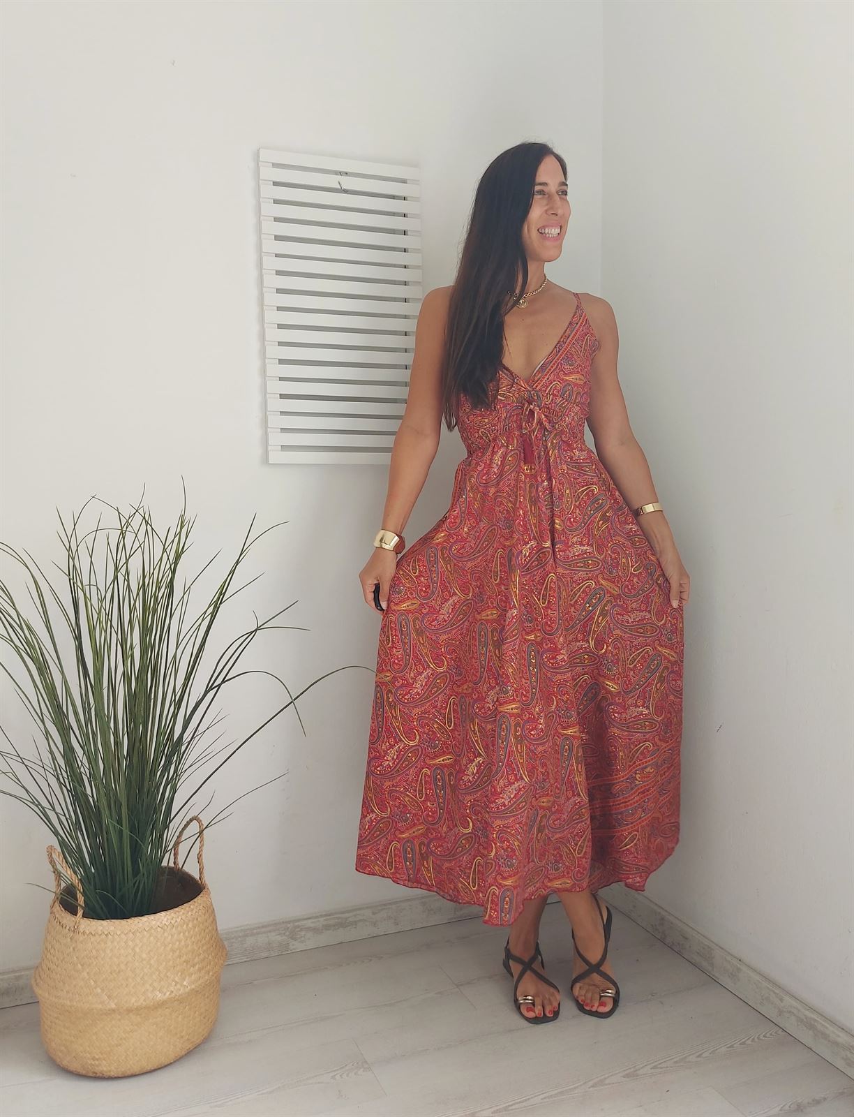 VESTIDO INDI ROJO - Imagen 1