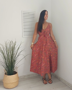 VESTIDO INDI ROJO - Imagen 1