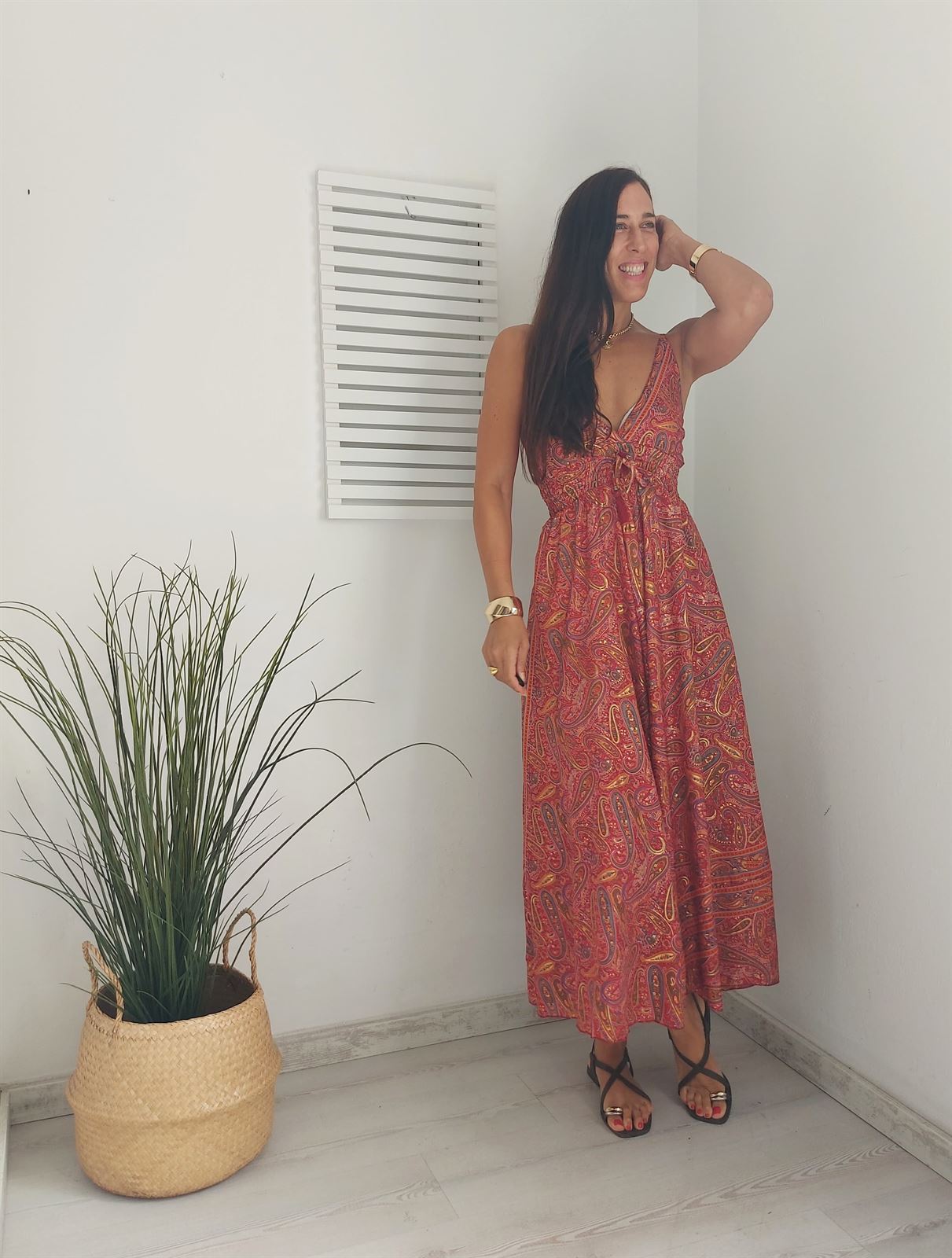 VESTIDO INDI ROJO - Imagen 4
