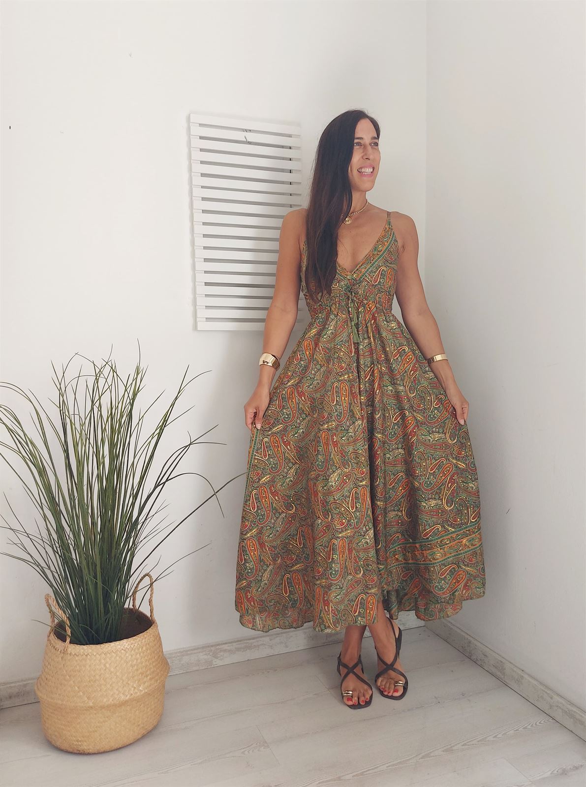 VESTIDO INDI VERDE - Imagen 1