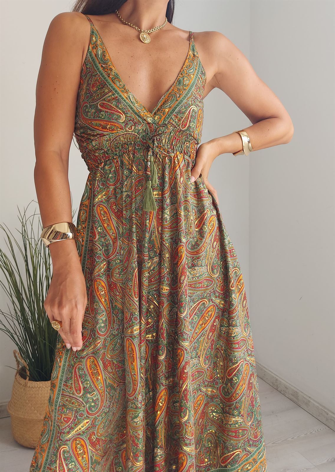 VESTIDO INDI VERDE - Imagen 2