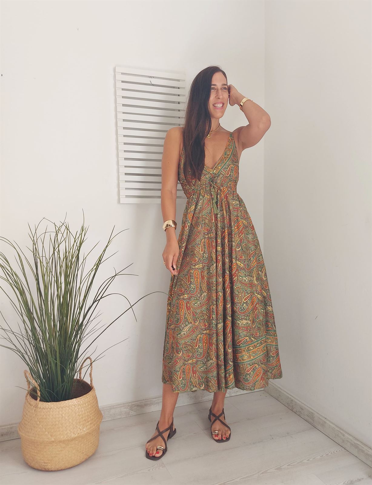 VESTIDO INDI VERDE - Imagen 3