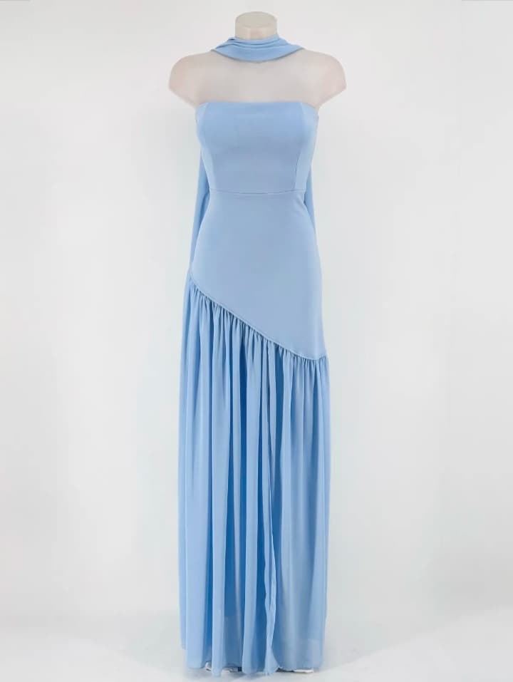 VESTIDO IRENE CELESTE - Imagen 1