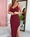 VESTIDO IRIS COLECCION SHINE BURDEOS - Imagen 1