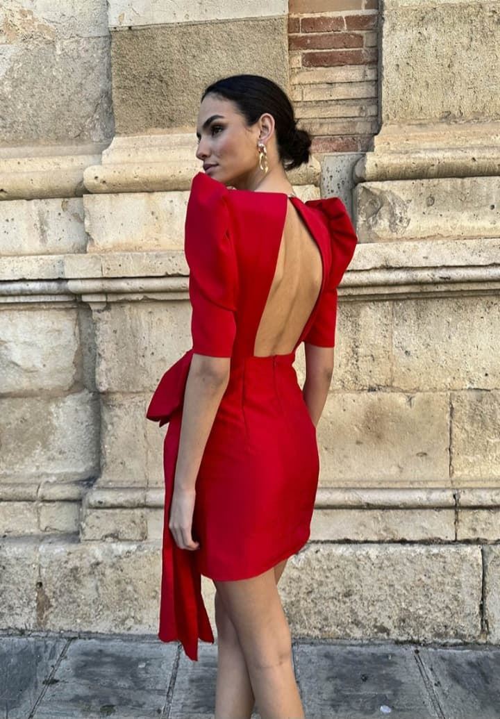 VESTIDO IRISA ROJO - Imagen 2