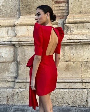 VESTIDO IRISA ROJO - Imagen 2