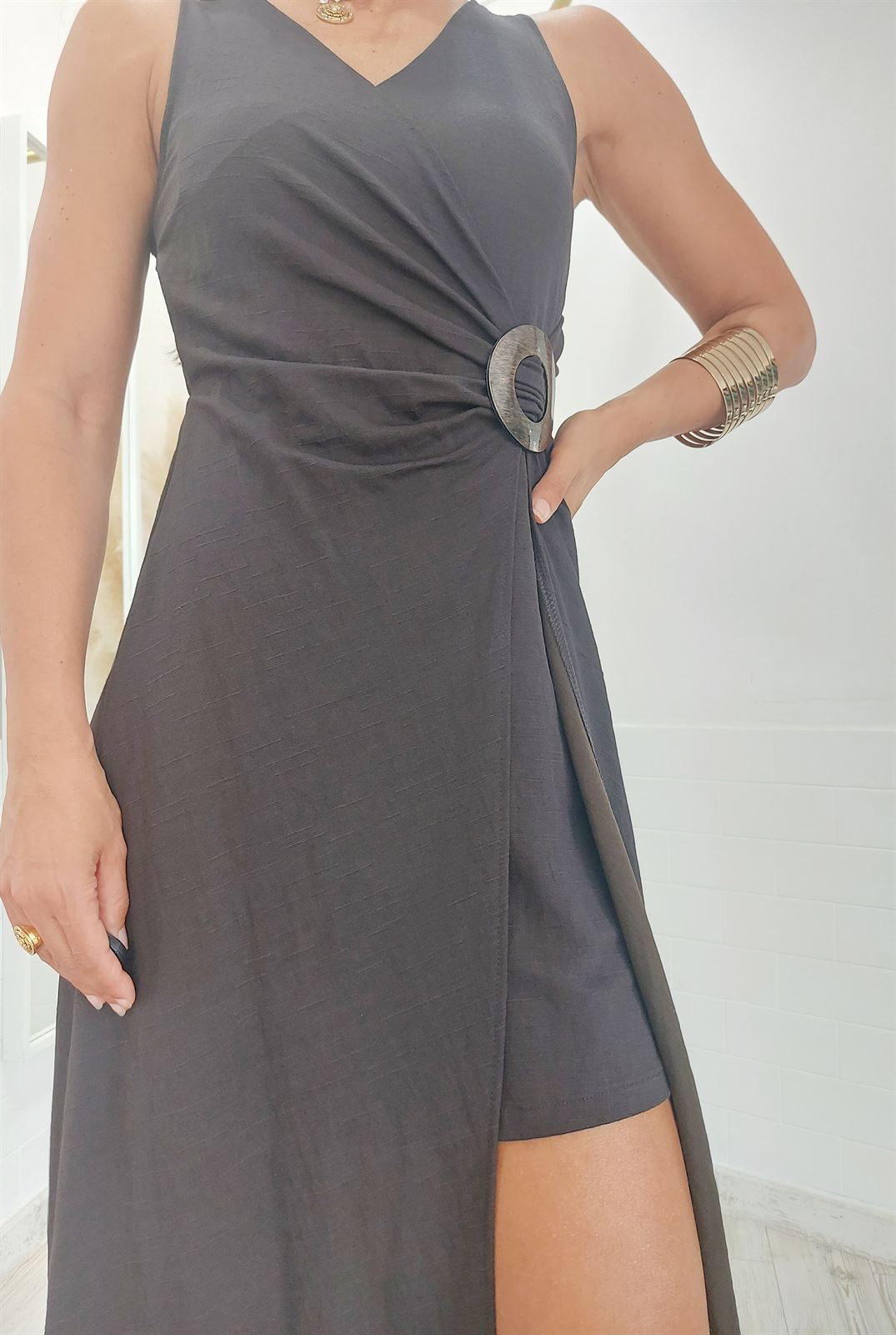 VESTIDO JULY CHOCOLATE - Imagen 2