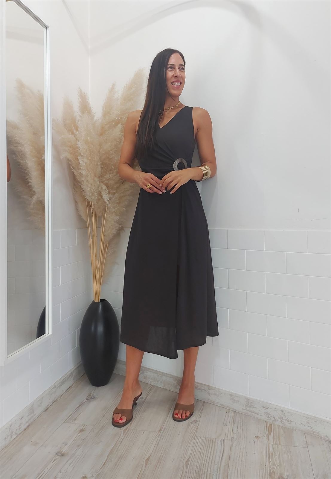 VESTIDO JULY CHOCOLATE - Imagen 3