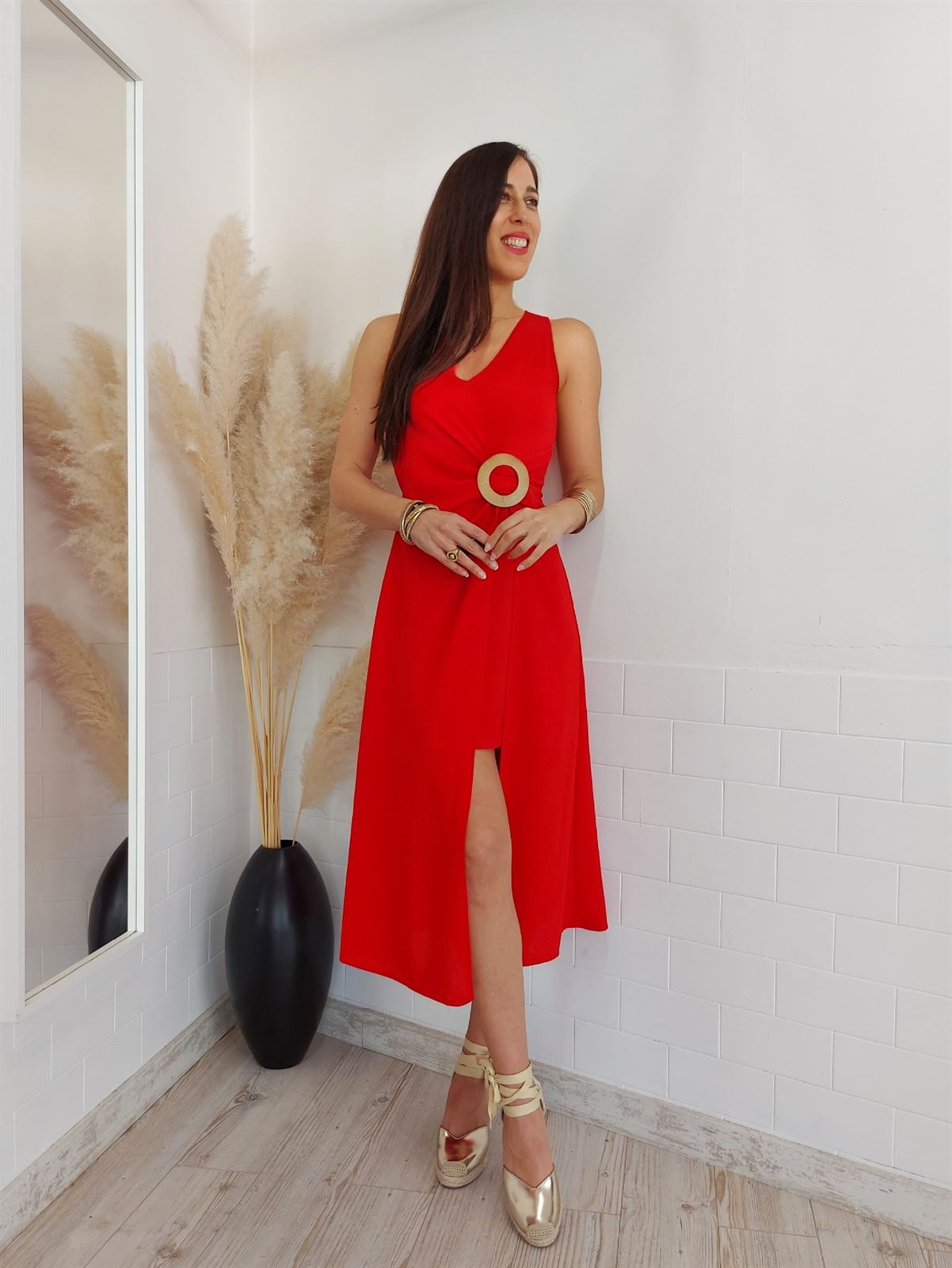 VESTIDO JULY ROJO - Imagen 1