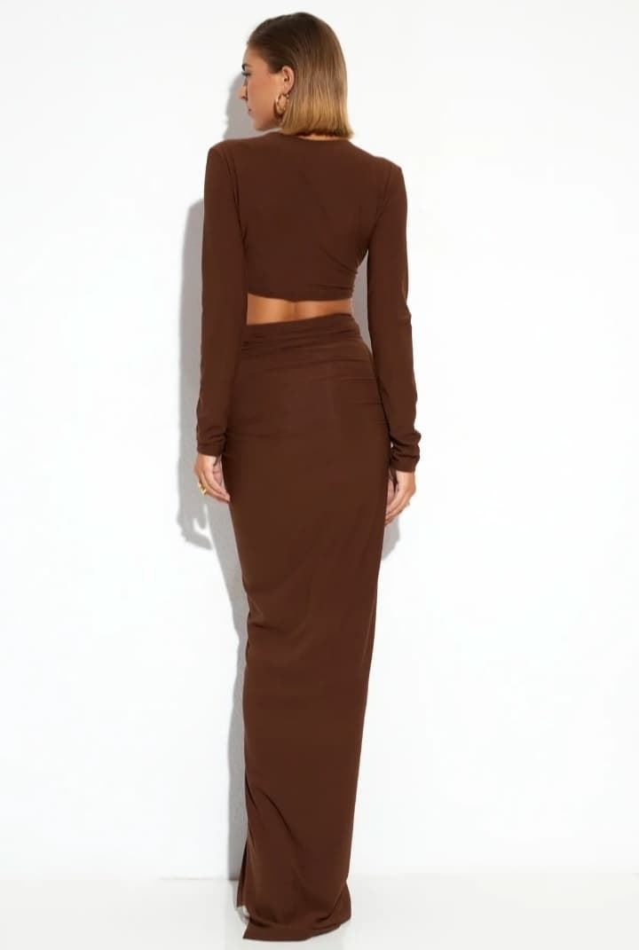 VESTIDO KENIA CHOCOLATE - Imagen 3