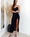 VESTIDO LARGO TERCIOPELO NEGRO - Imagen 1