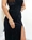 VESTIDO LARGO TERCIOPELO NEGRO - Imagen 2