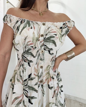 VESTIDO LEAVES VERDE - Imagen 2