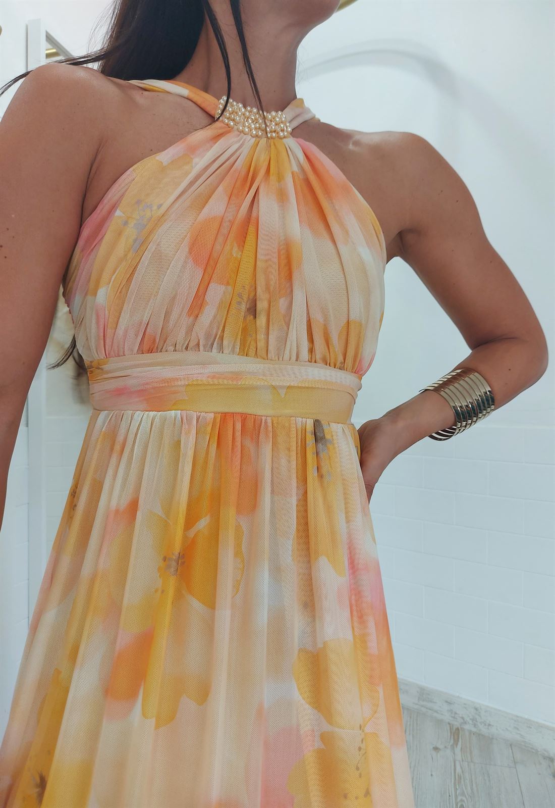 VESTIDO LENA AMARILLO - Imagen 2
