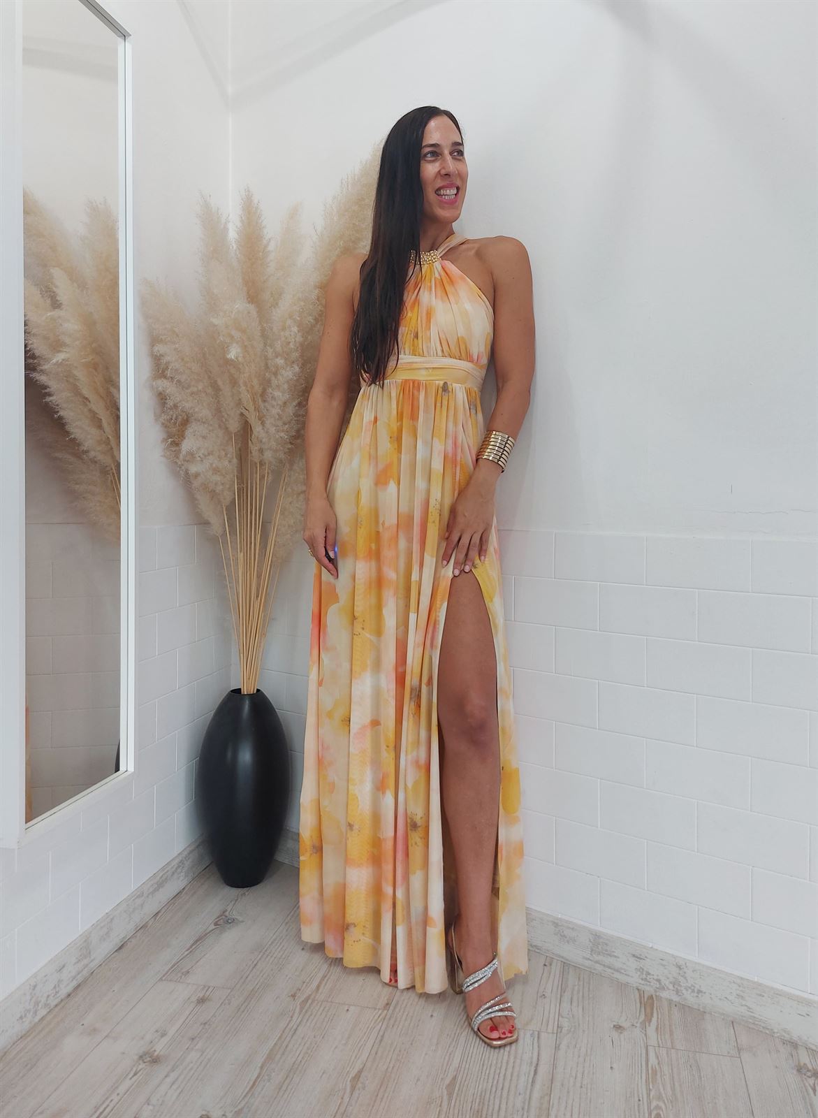VESTIDO LENA AMARILLO - Imagen 3