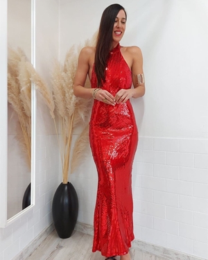 VESTIDO LS ROJO - Imagen 1