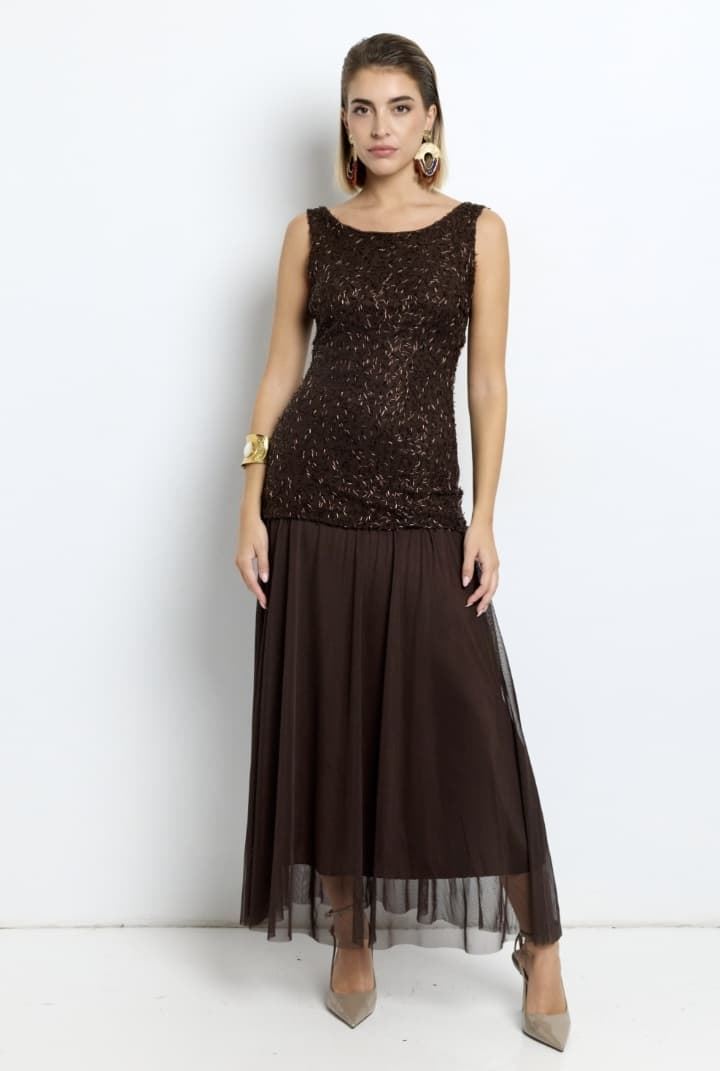 VESTIDO LUA CHOCOLATE - Imagen 1