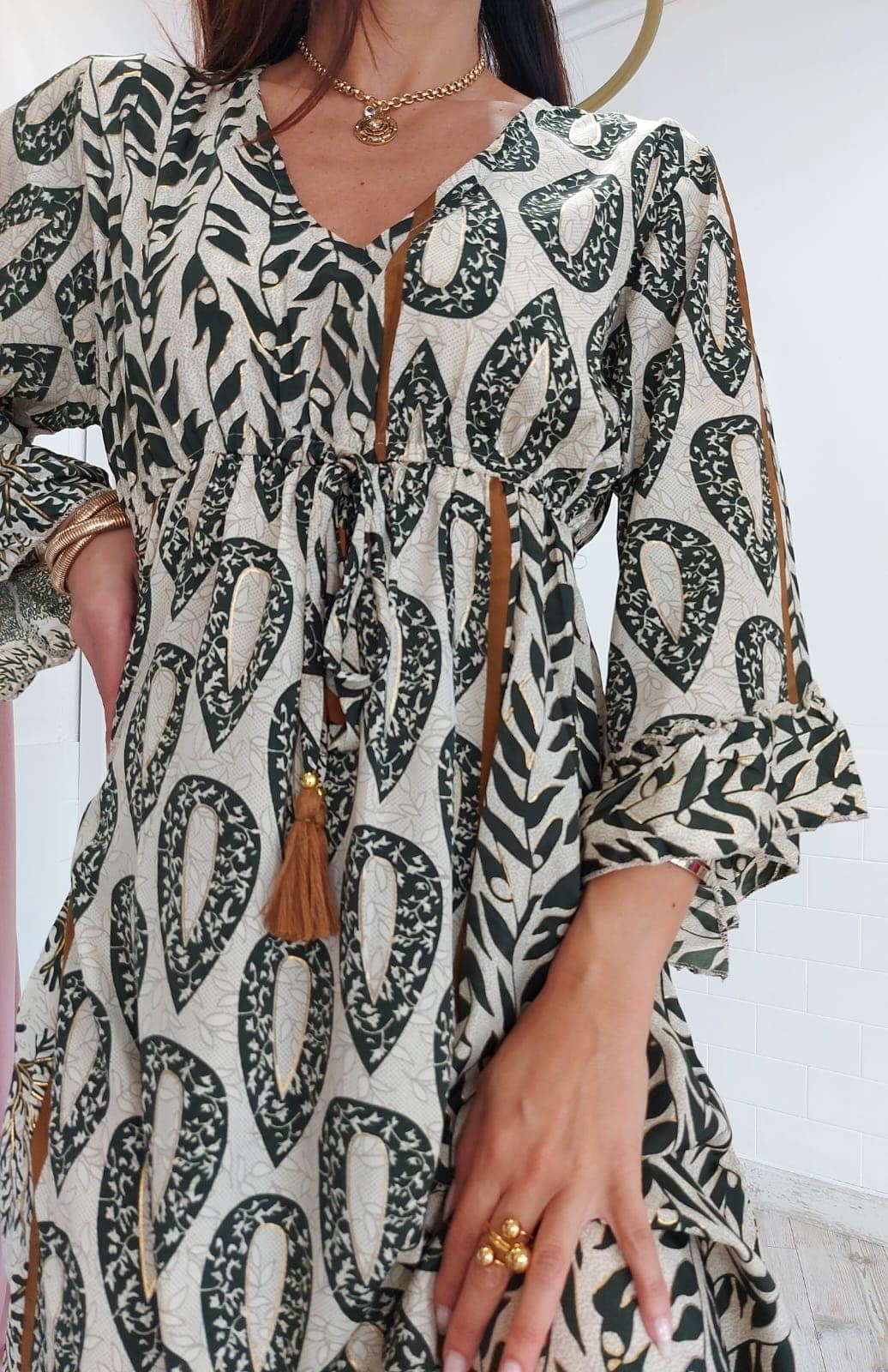 VESTIDO MALASIA VERDE - Imagen 6