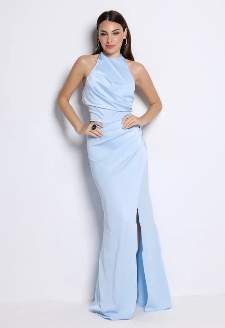 VESTIDO MARIAM CELESTE - Imagen 1